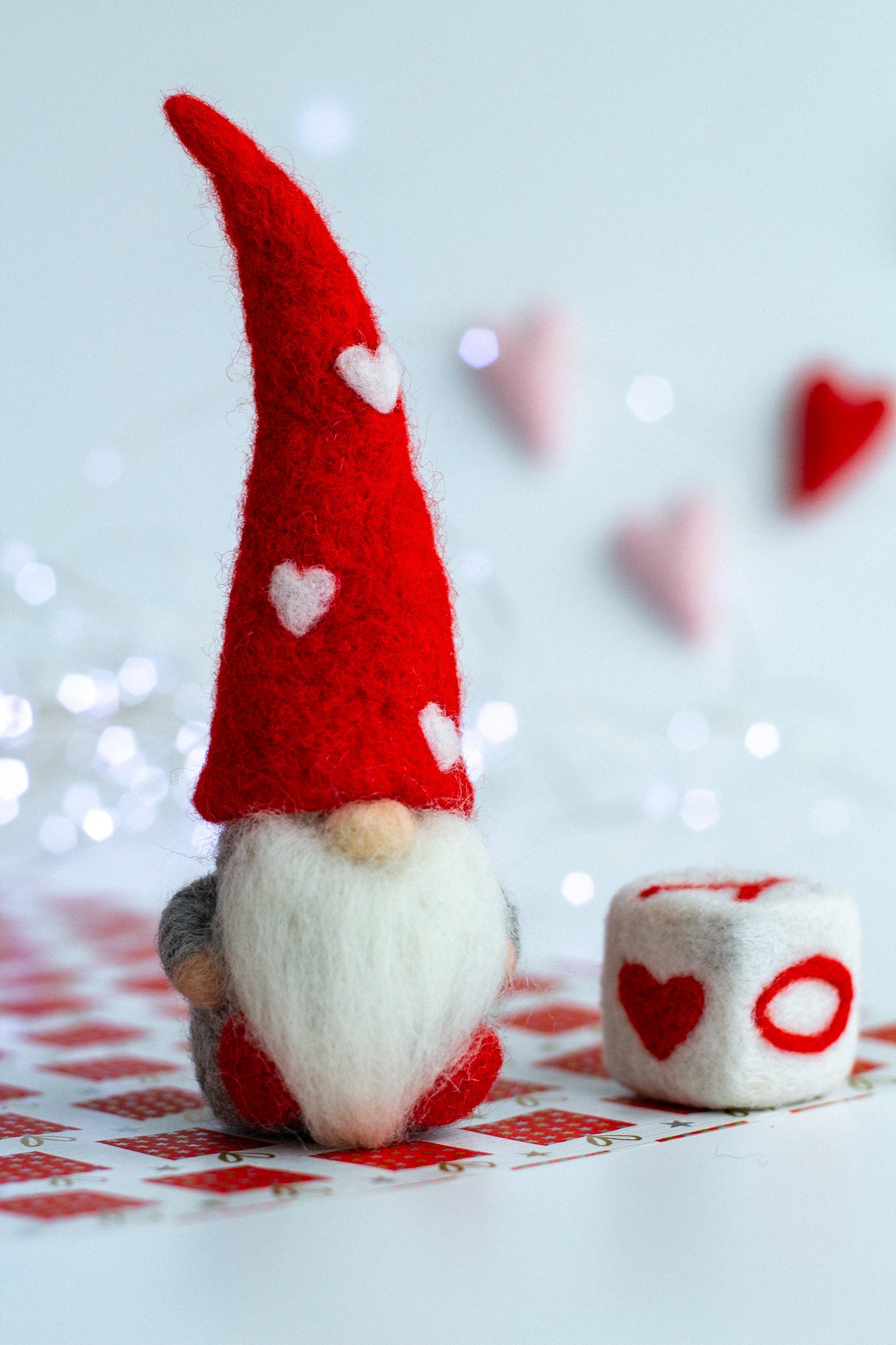 Felt Valentines Gnome - WoollyFox